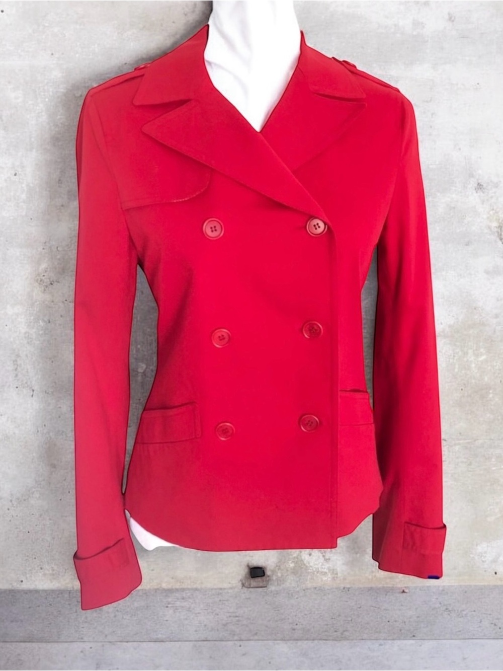 Theory Jacket Red Double Button Blazer Women’s